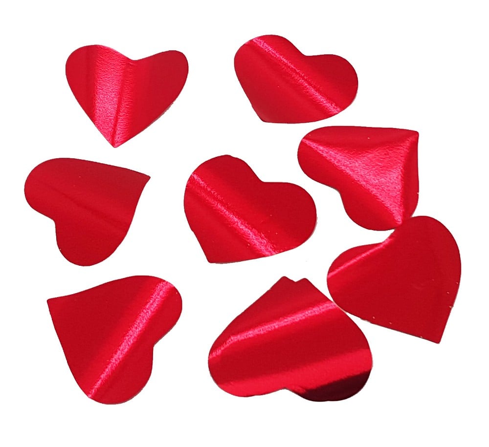 Folienkonfetti Herz 3 cm Rot (1kg)