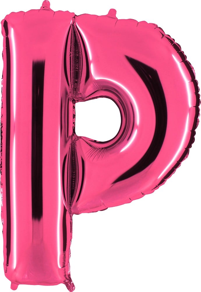 40" Folienbuchstabe "P" Fuxia