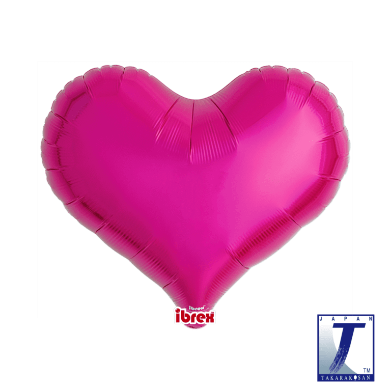 25" Jelly Heart Metallic Magenta (Ibrex)