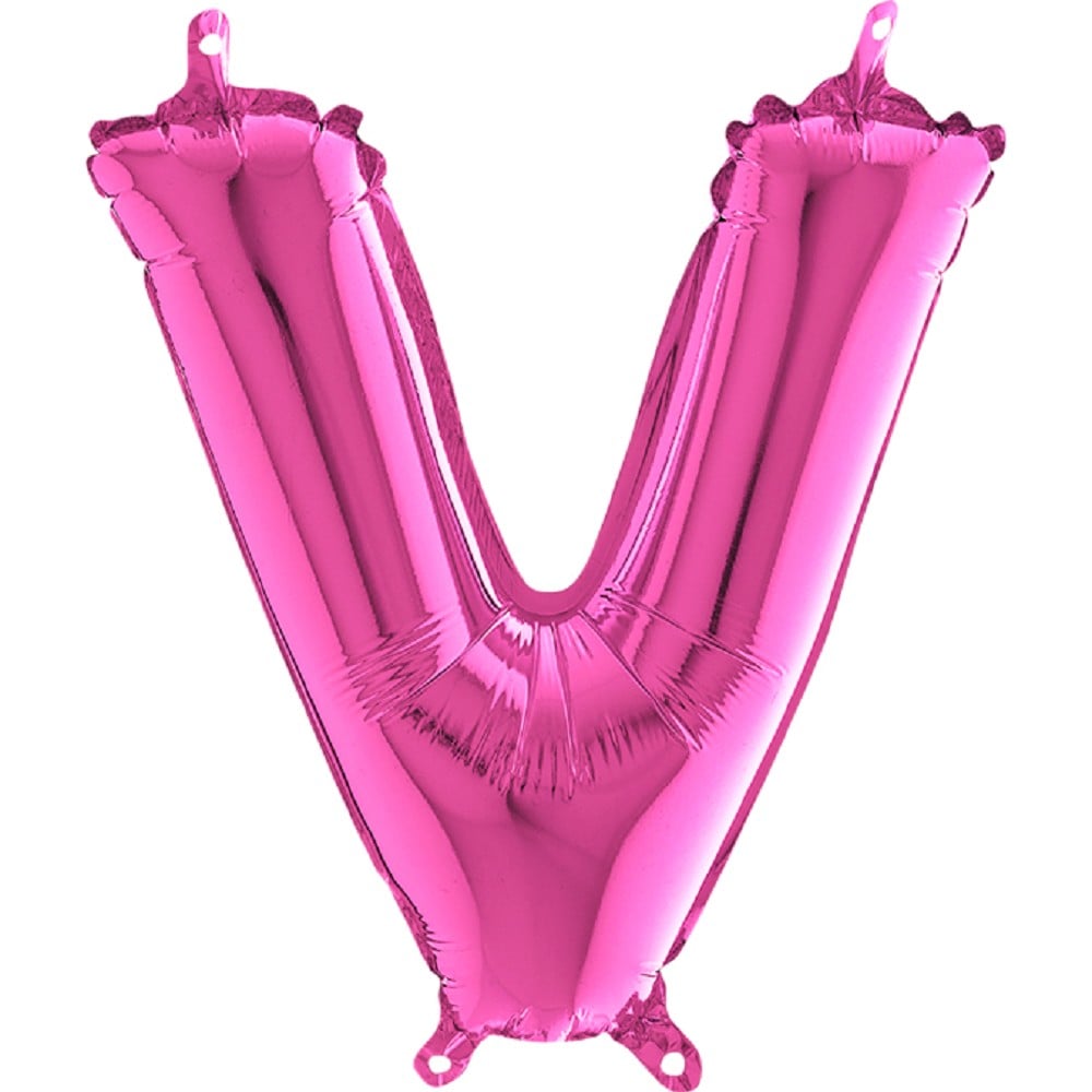 14" Folienbuchstabe "V" Fuxia