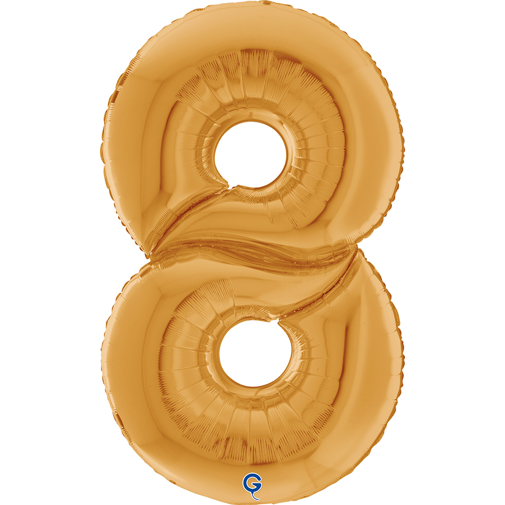 64" Folienzahl "8" Gold (Altgold)