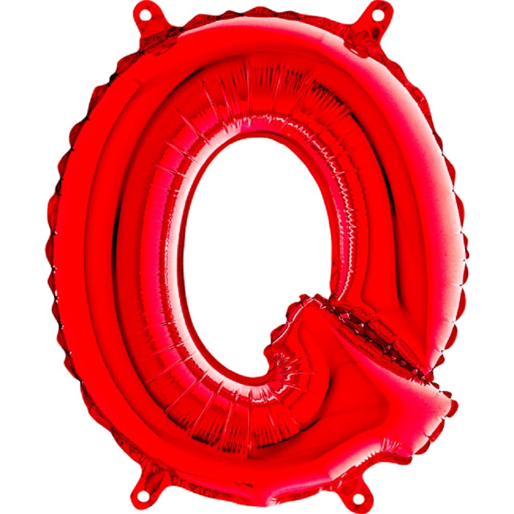 14" Folienbuchstabe "Q" Red