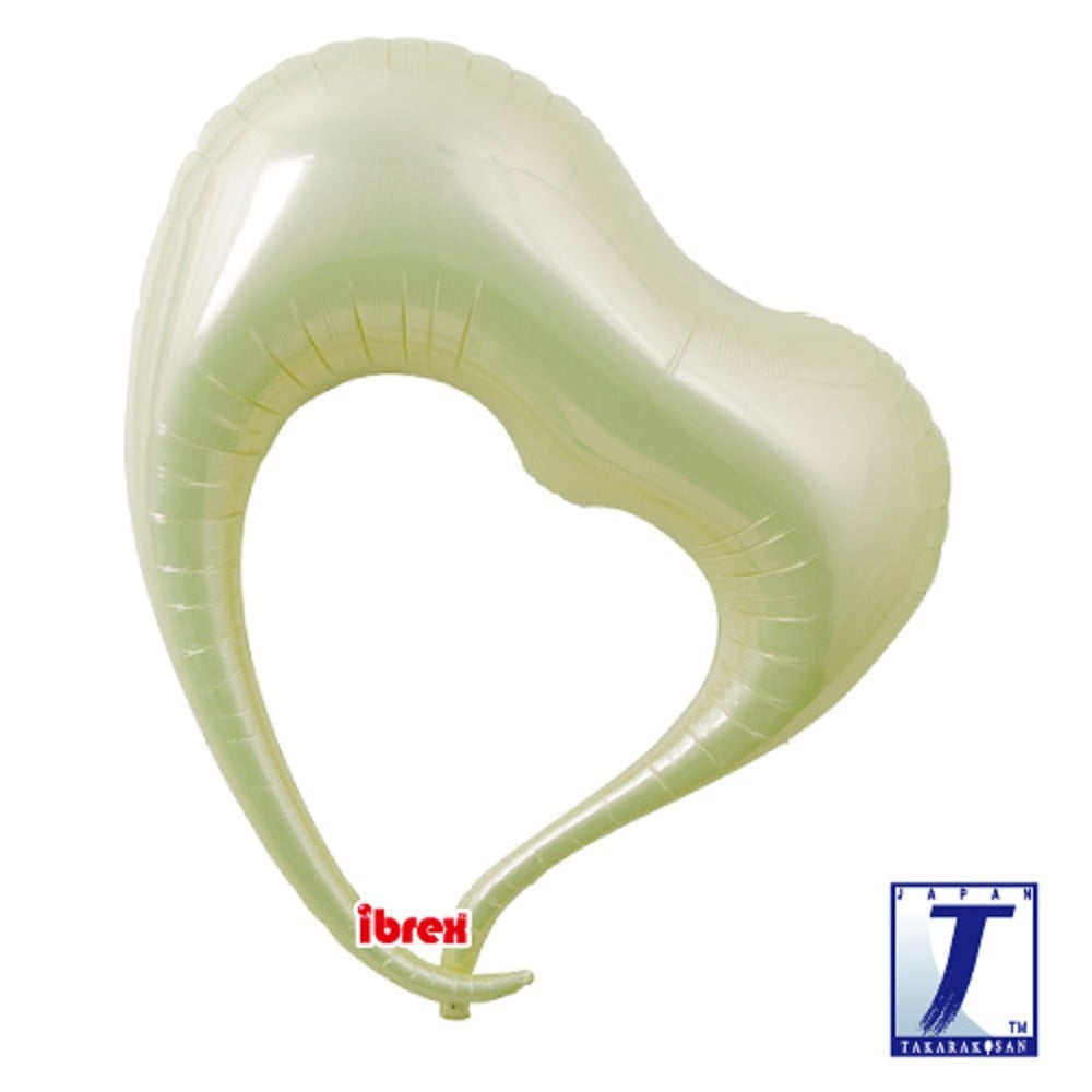 30" Elegant-Heart Metallic Ivory (ibrex)