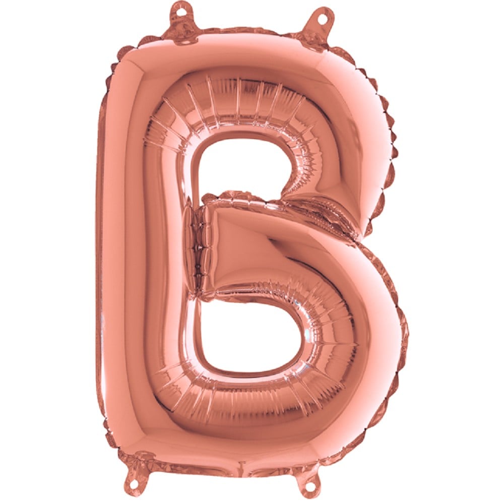 14" Folienbuchstabe "B" Rosé Gold