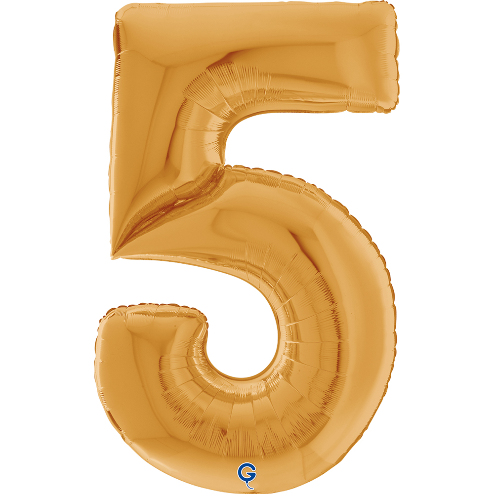 64" Folienzahl "5" Gold (Altgold)