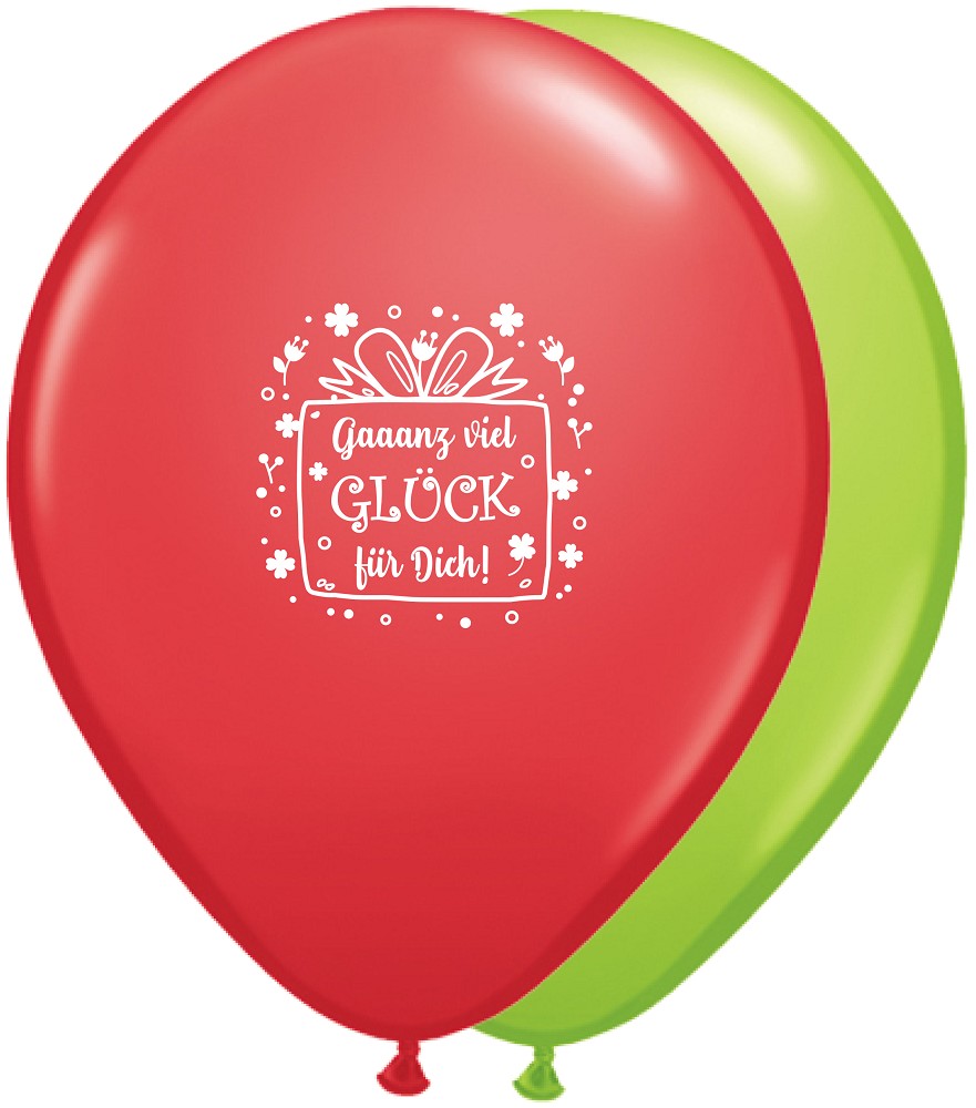 11" Ganz viel Glück für Dich Sortiert (Retail Pack)