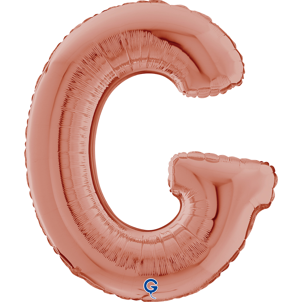 26" Folienbuchstabe "G" Rosé Gold