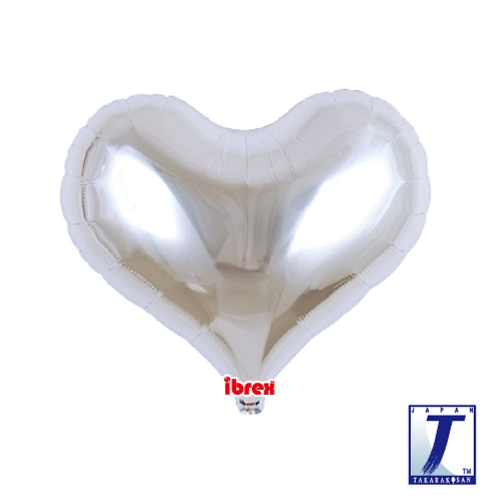 14" Jelly Heart Metallic Silver (ibrex)