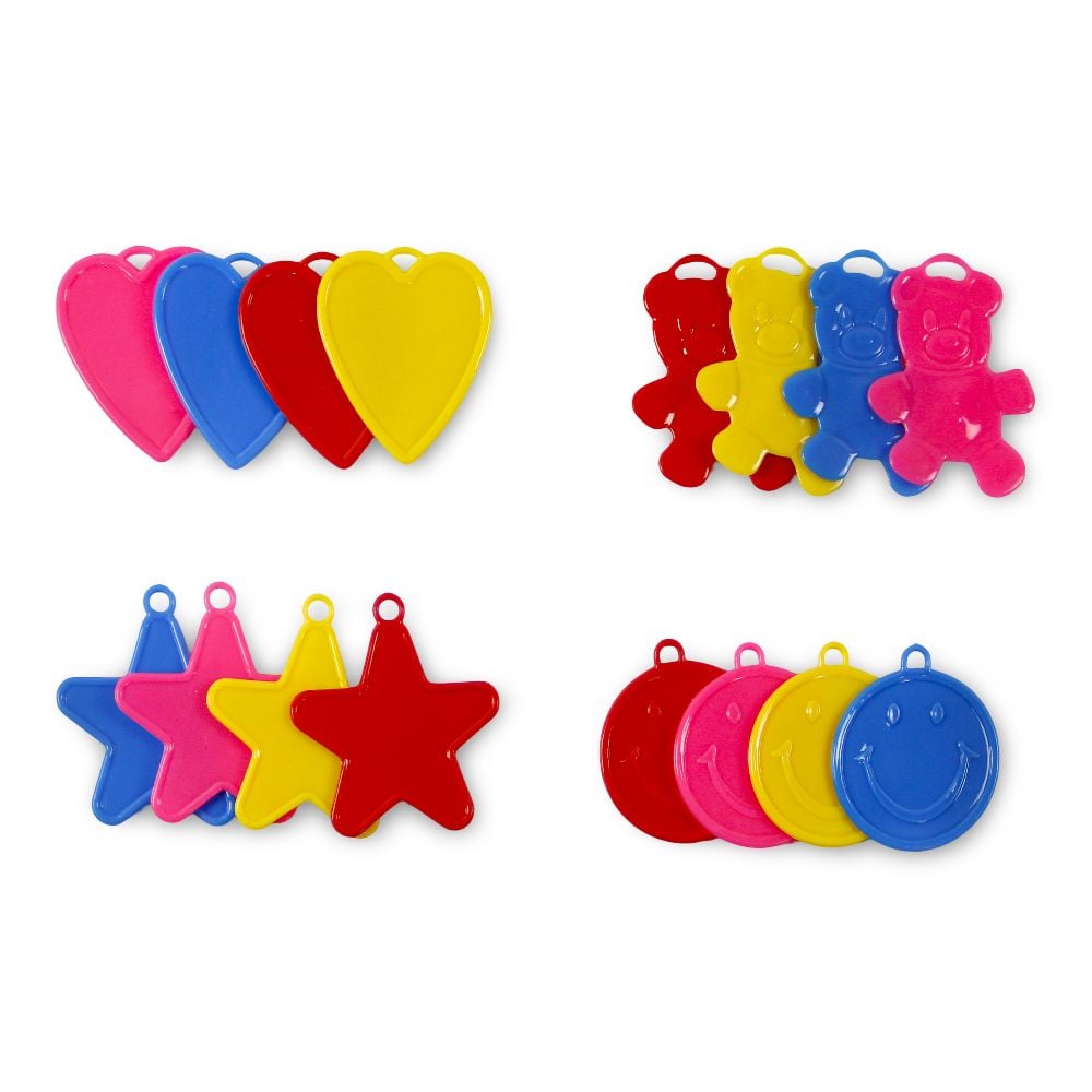 Ballongewicht buntgemischte Formen (100 Stk./Btl.)