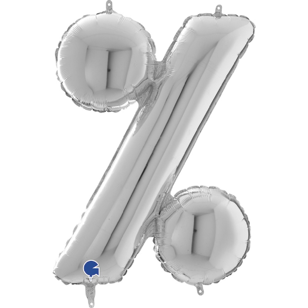 26" Symbol "%" Silver