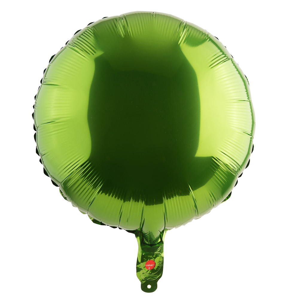 18" Rund metallic lime green (unverpackt)