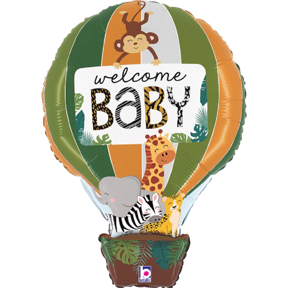 30" Jungle Animals Welcome Baby