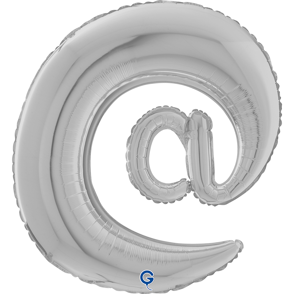 26" Symbol "@" Silver