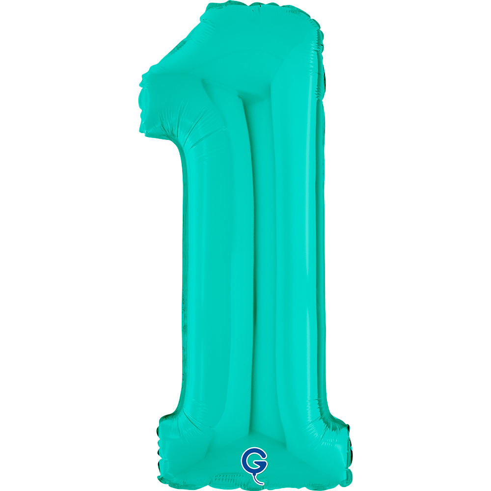 26" Foilballoon Number "1" Tiffany