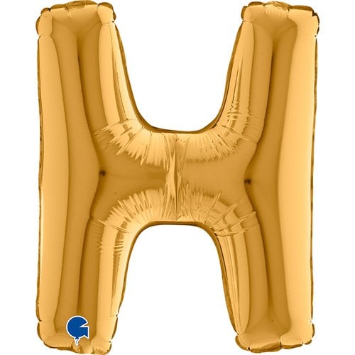 14" Folienbuchstabe "H" Gold (Altgold)