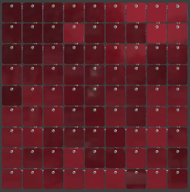 SolaAir Sequin Wall Decor Standard (viereckig) - Cherry