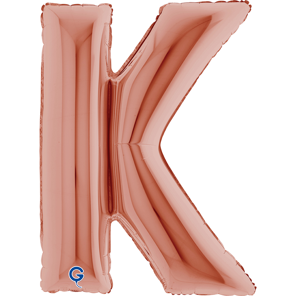 40" Folienbuchstabe "K" Rosé Gold