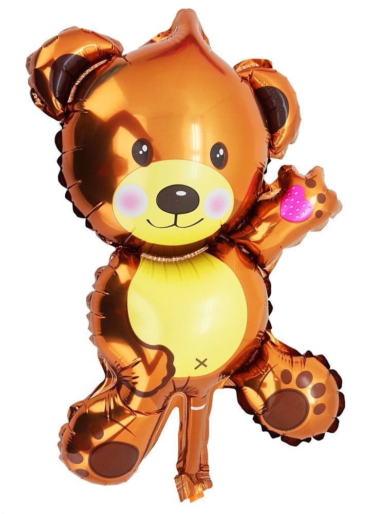 14" Bärballon braun f. Luftfüllung