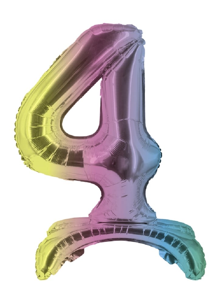 16" Stand Up Balloon "4" Bunt