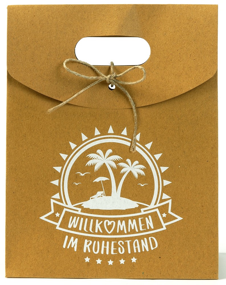 Geschenktüte "Willkommen im Ruhestand"