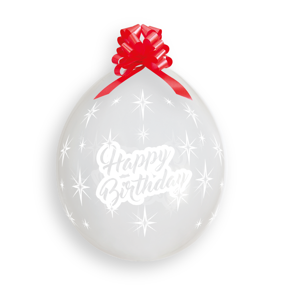 18" Verpackungsballon "Happy Birthday" (25 Stück)