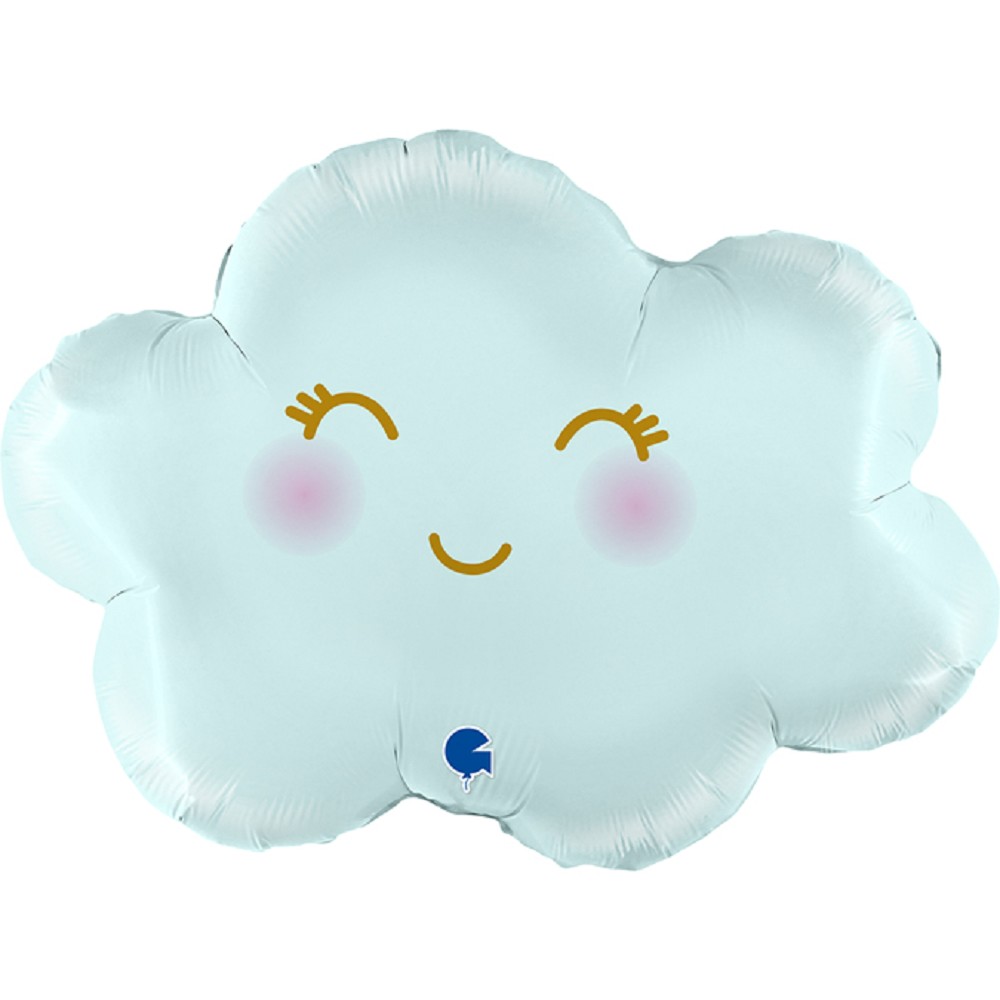 24" Cloud Satin Pastel Blue