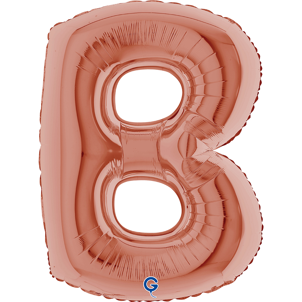 40" Folienbuchstabe "B" Rosé Gold