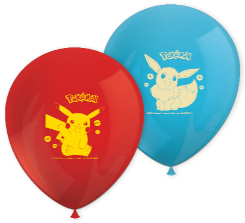 9" Latexballons Pokémon (8 Stück)