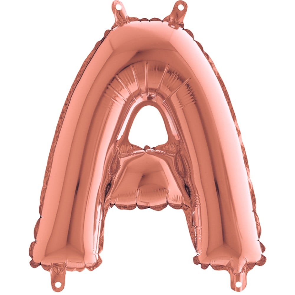 14" Folienbuchstabe "A" Rosé Gold