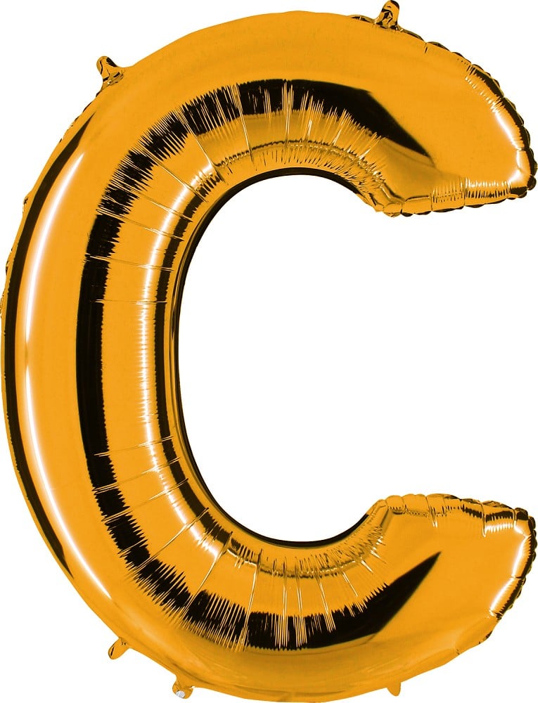 40" Folienbuchstabe "C" Gold (Altgold)