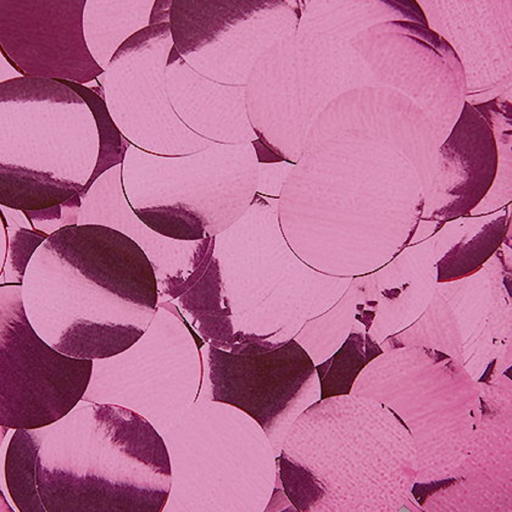 Folienkonfetti Rund 2cm Pink (15g)