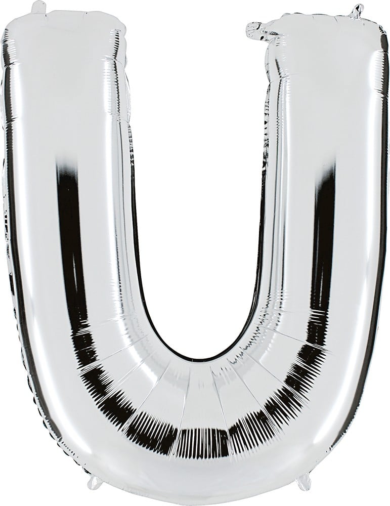 40" Folienbuchstabe "U" Silver