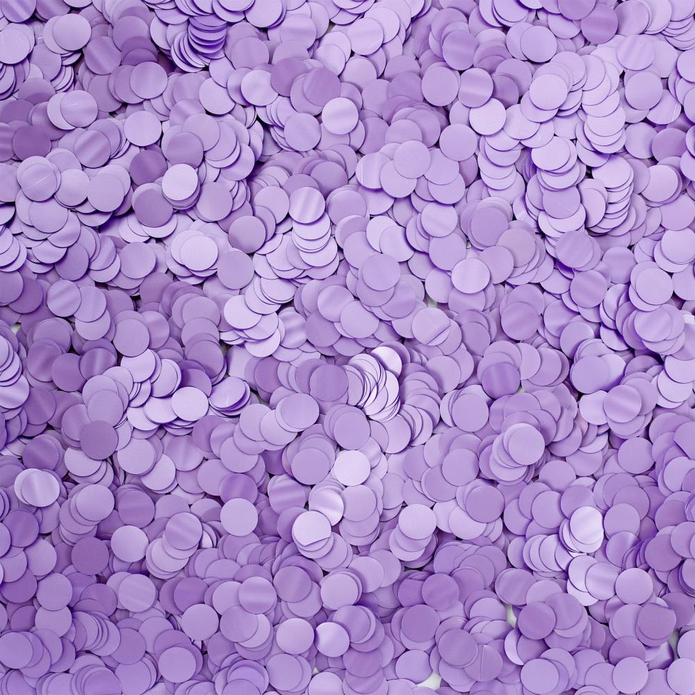 Folienkonfetti Rund 1 cm  Matt Lila (1kg)