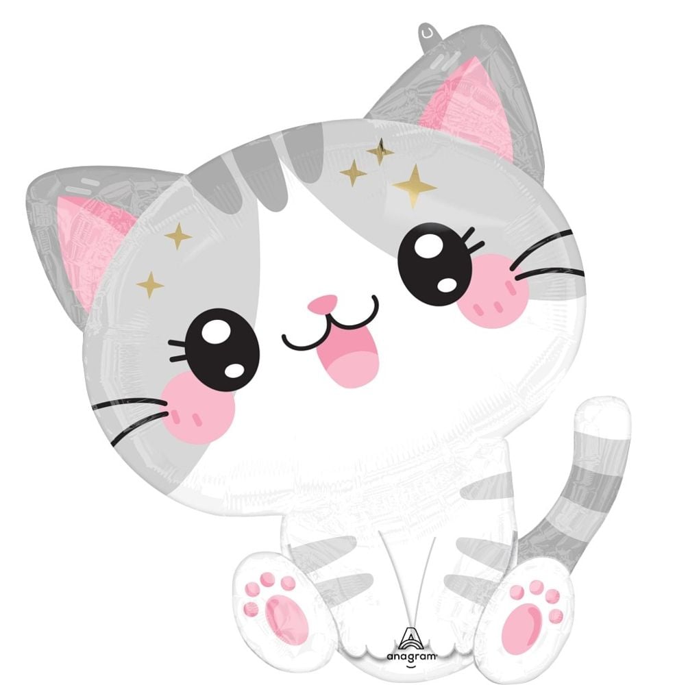 24" Kawaii Kitty Supershape