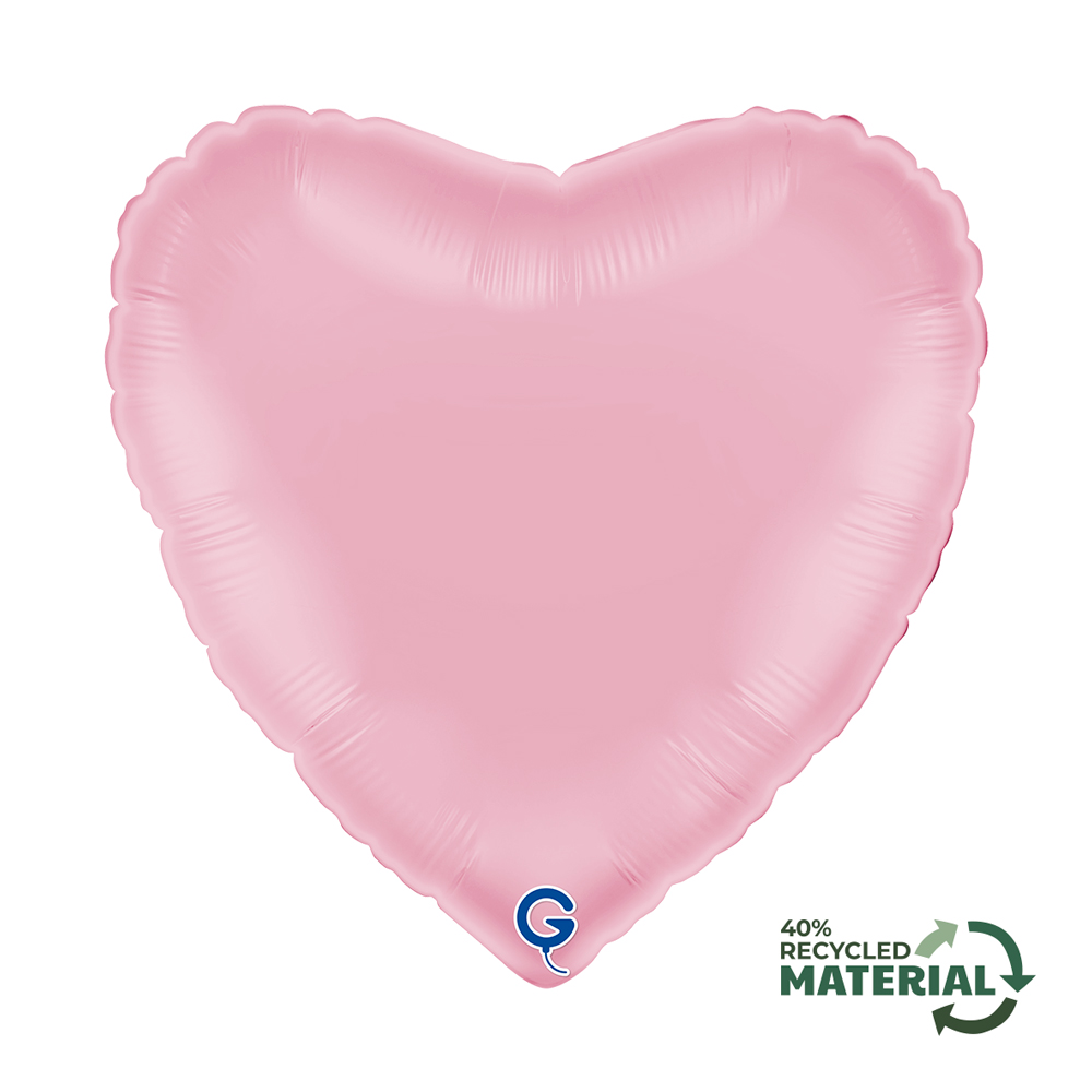 18" Herz Pastel Pink (unverpackt)