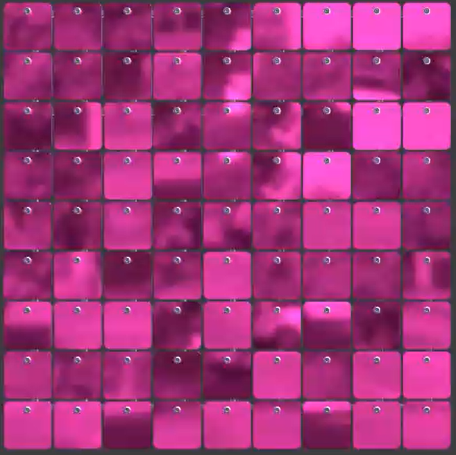 SolaAir Sequin Wall Decor Standard (viereckig) - Magenta