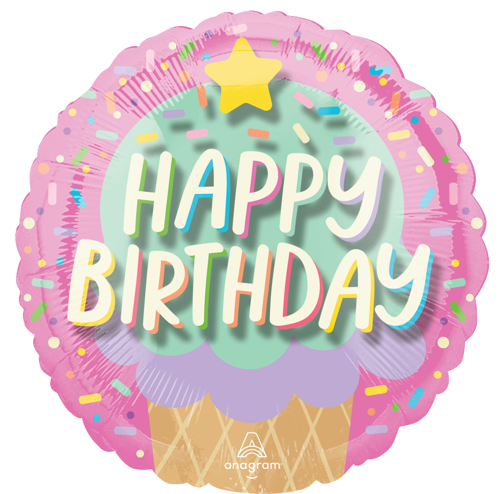 19" Panoramic Ice Cream Party Birthday