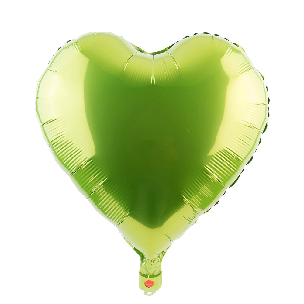 18" Heart May Green