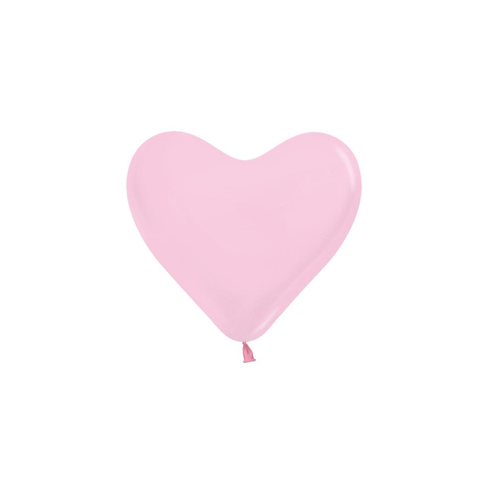 6" Heart - Pink (50 Stück)