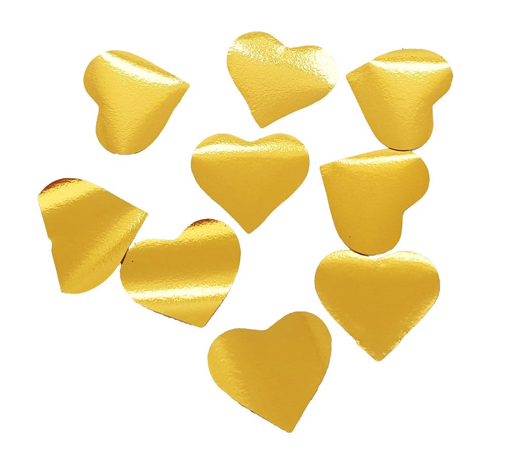 Folienkonfetti Herz 3cm Gold (100g)