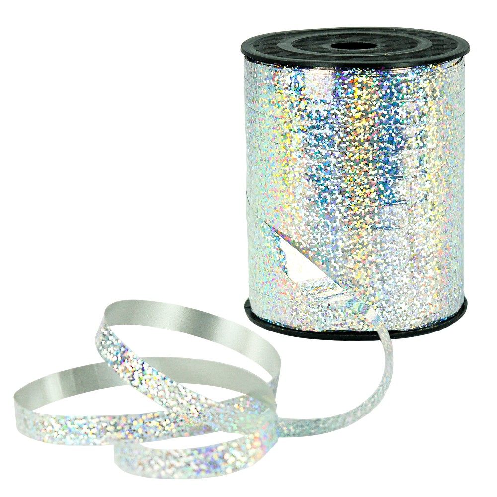 Polyband 10mm Holografie Silber (250 m)