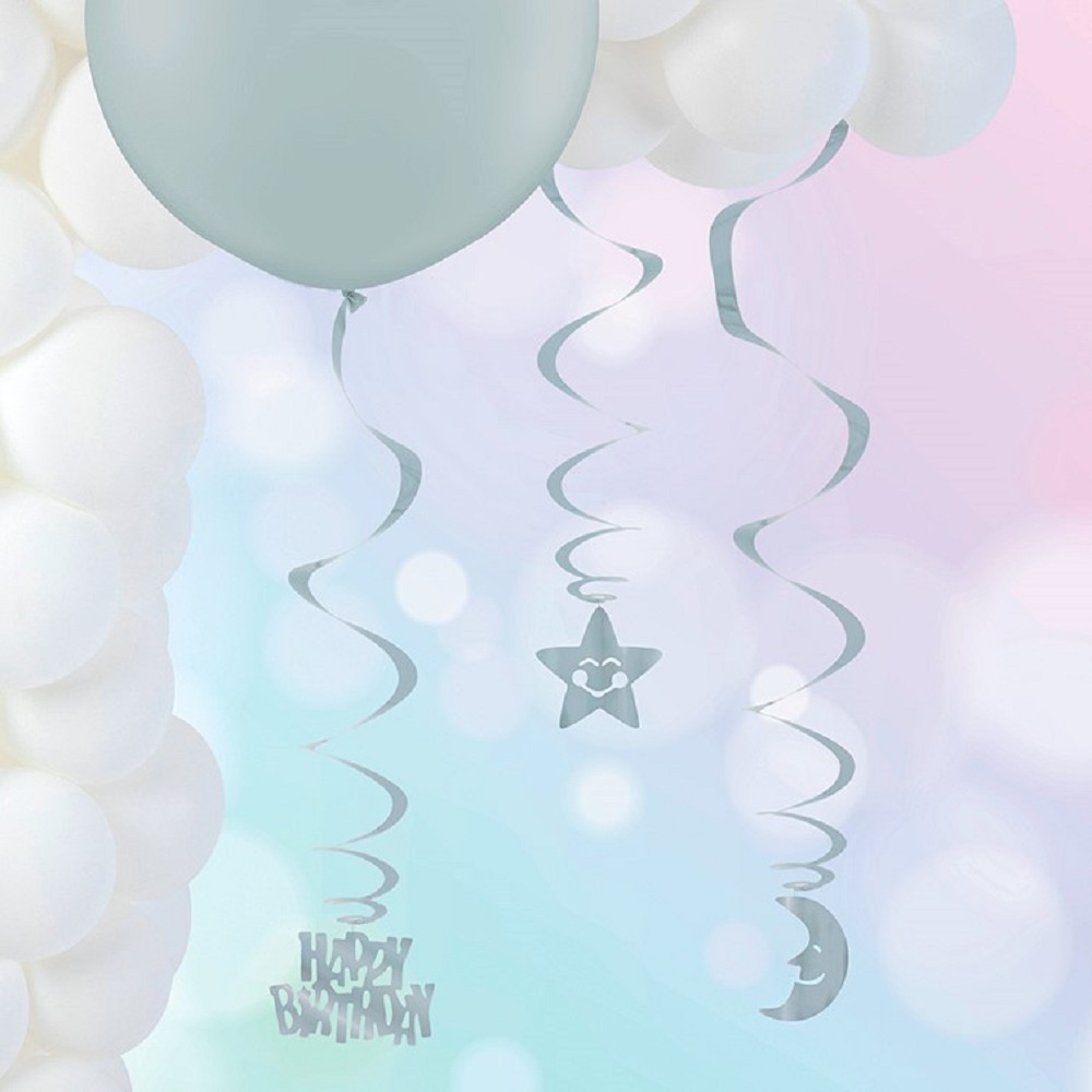 Hanging Swirl - silber