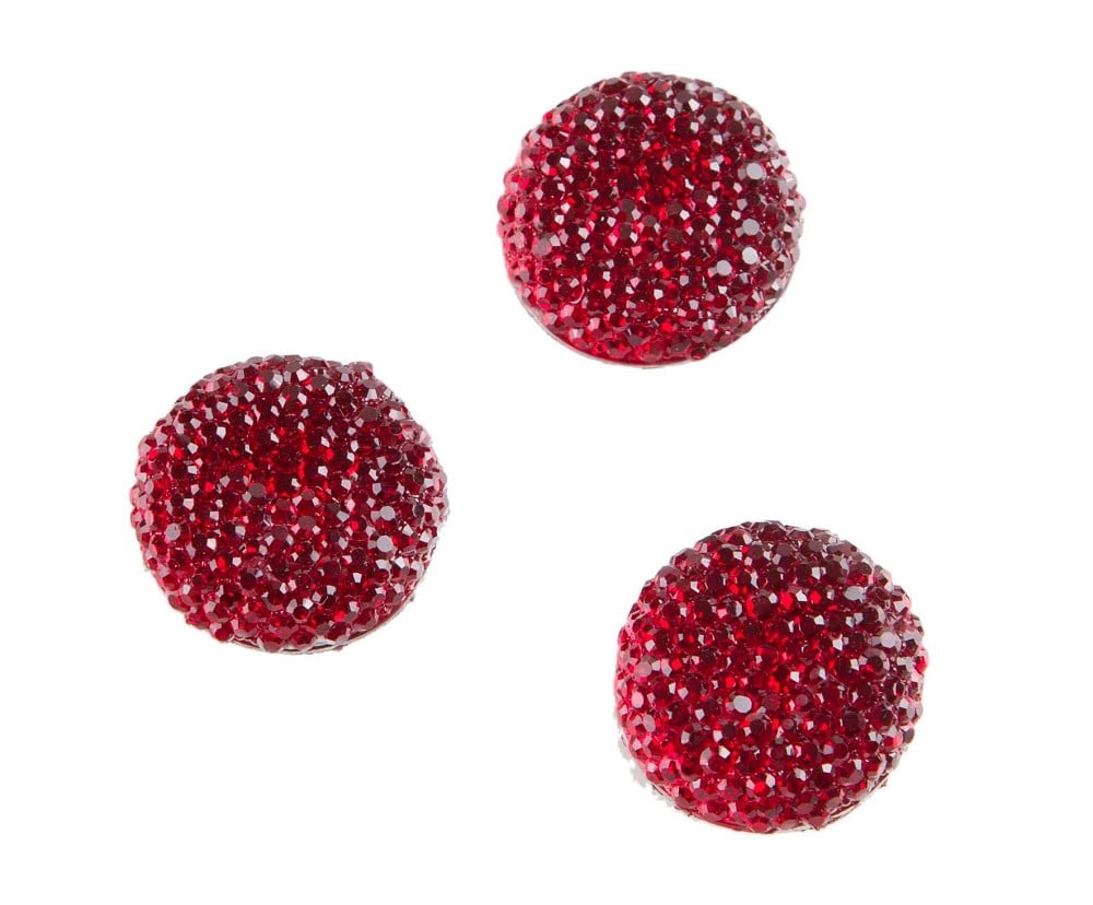 Strass rund rot 18mm