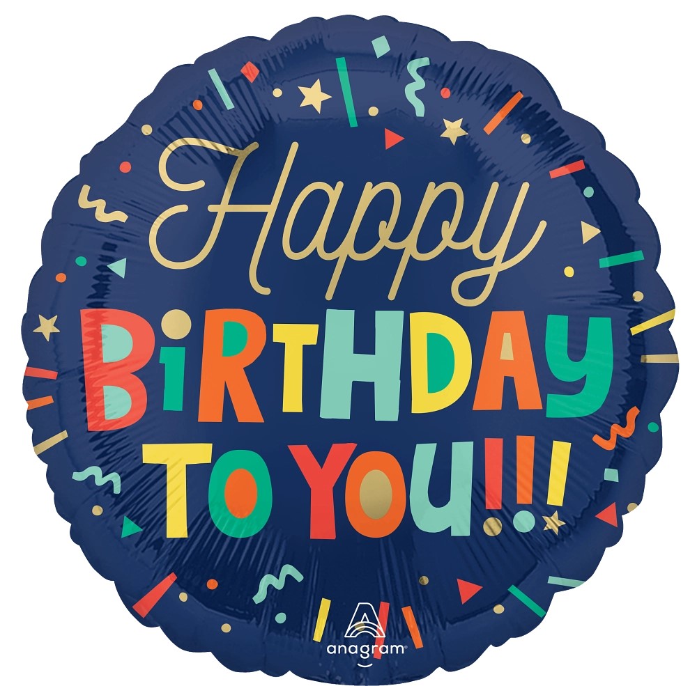 18" Bright Birthday  Blocks