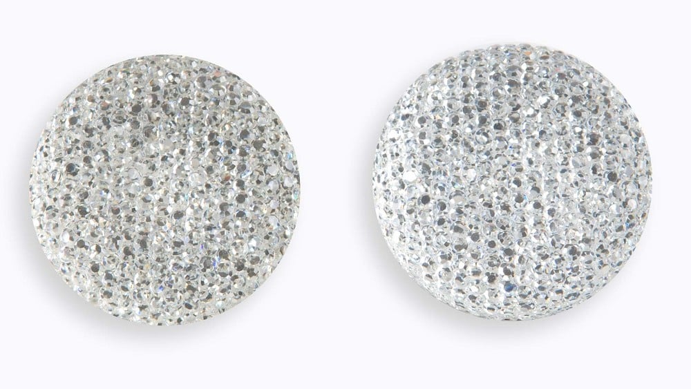 Strass rund silber 30mm