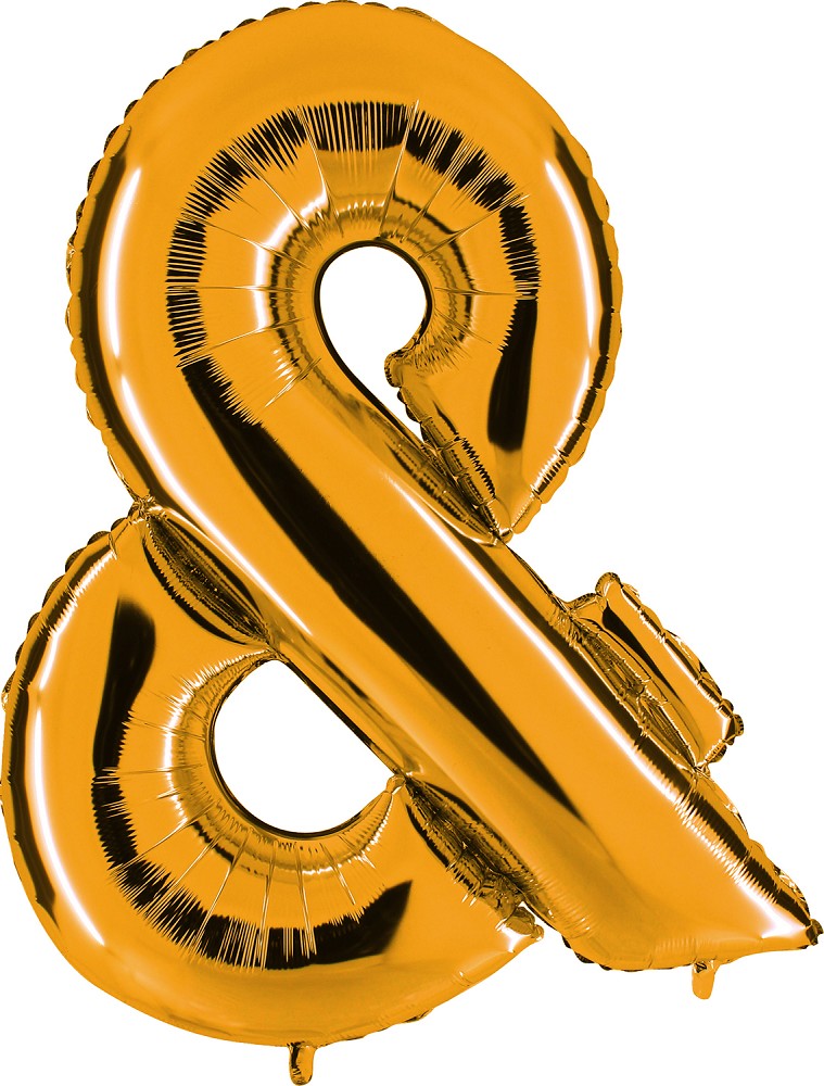 40" Symbol "&"  Gold (Altgold)