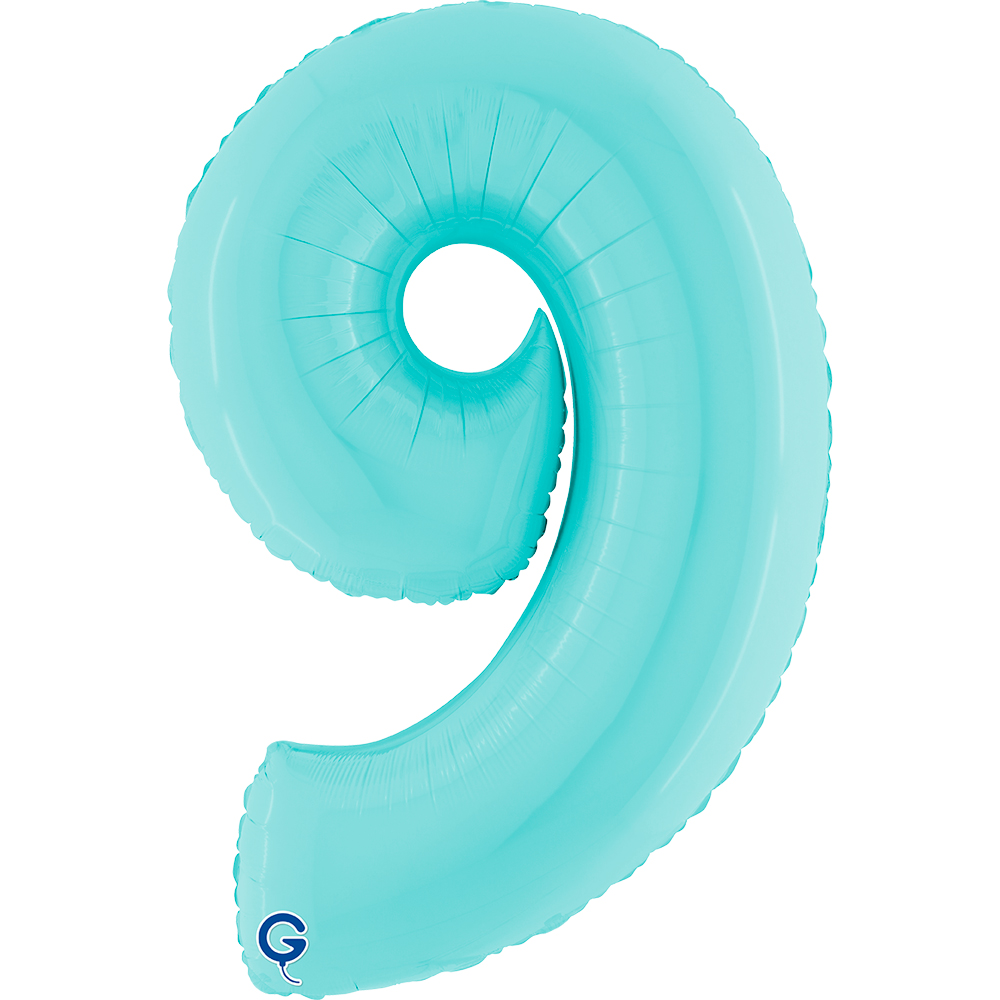40" Folienzahl "9" Pastel Blue