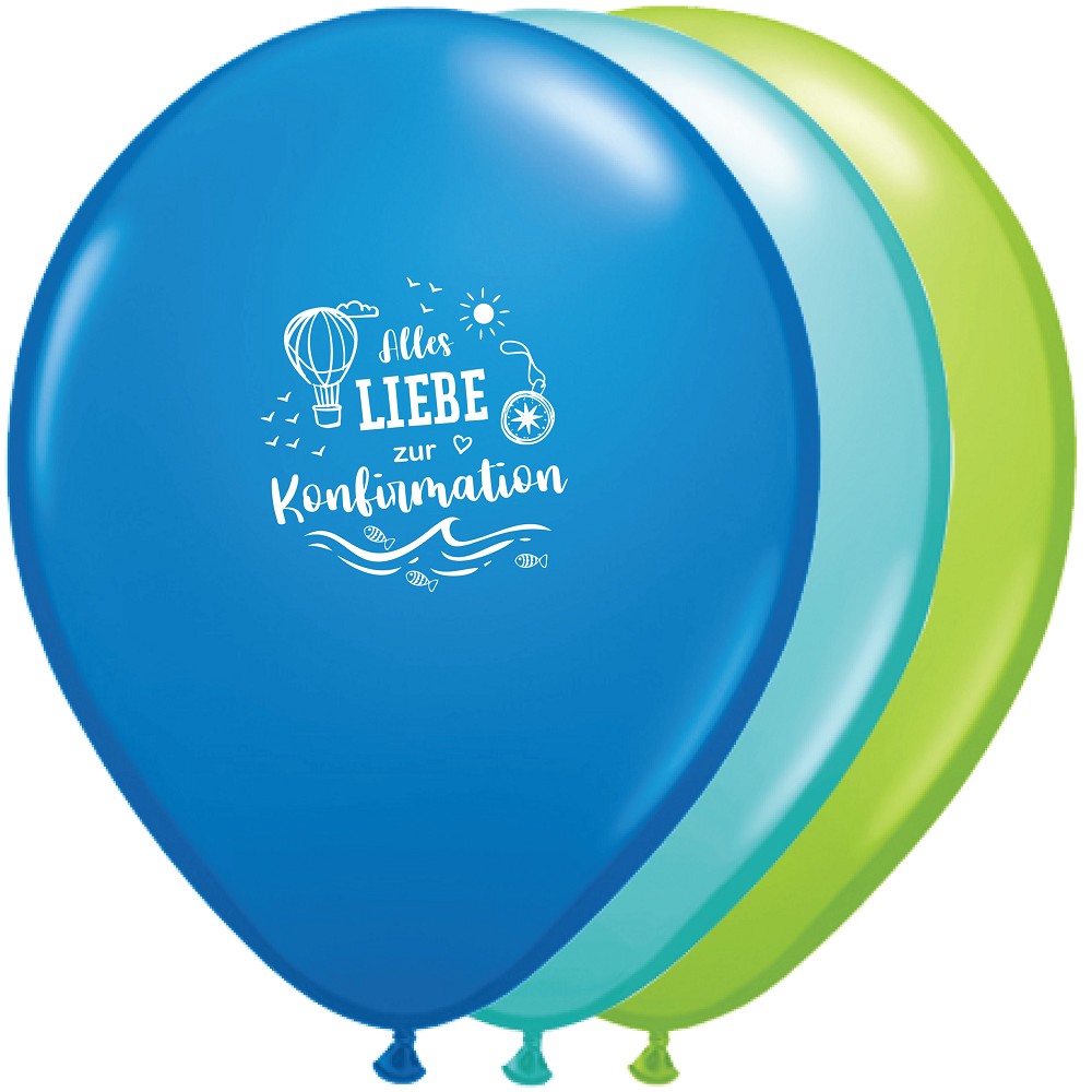 11" Alles Liebe zur Konfirmation Sortiert (Retail Pack)
