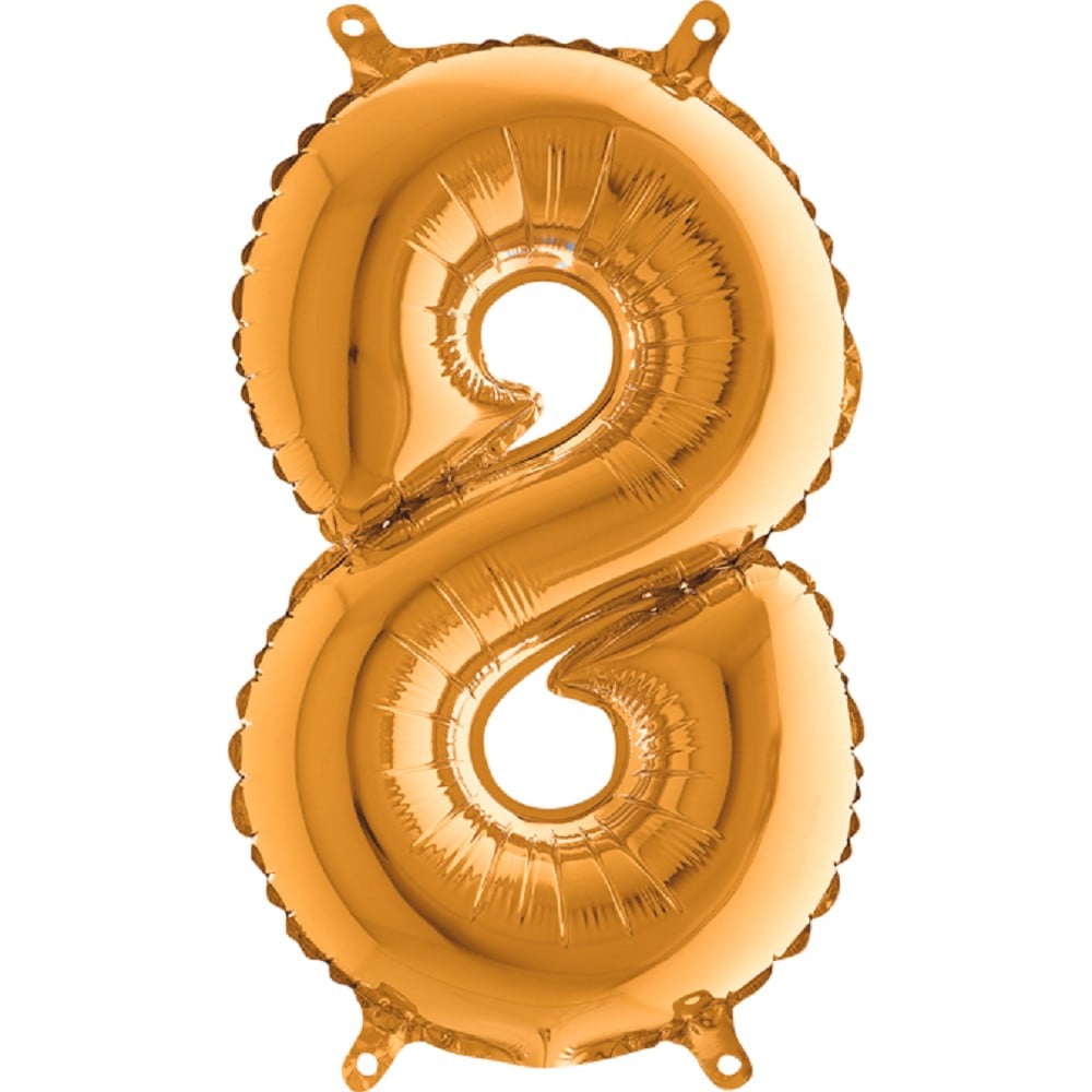 14" Folienzahl "8" Gold (Altgold)