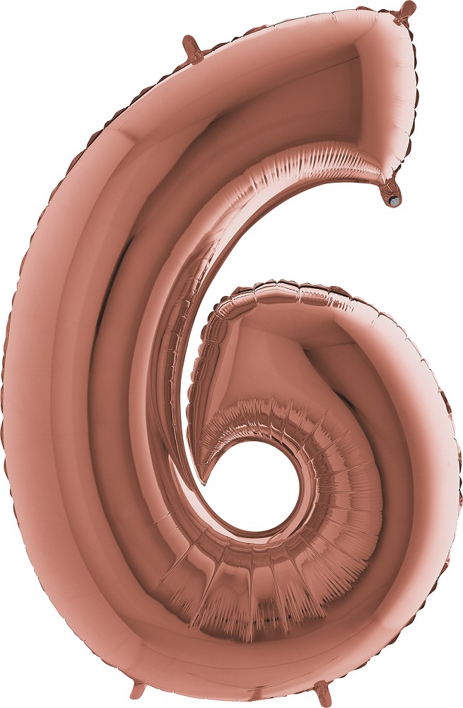 26" Folienzahl "6" Rosé Gold